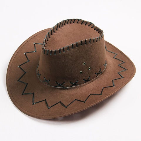 American Western Cowboy Hat Unisex Knight Big Brim Hat Beach Sun Hat Women'S Korean Style Trendy Hat