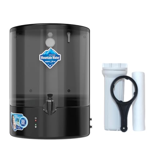 AQUAULTRA Smart Dolphin 7 Stage Purification 9 Liter Ro + Active Copper + B12 Alkaline Water Purifier Filter For Home Office Black. - Image 1