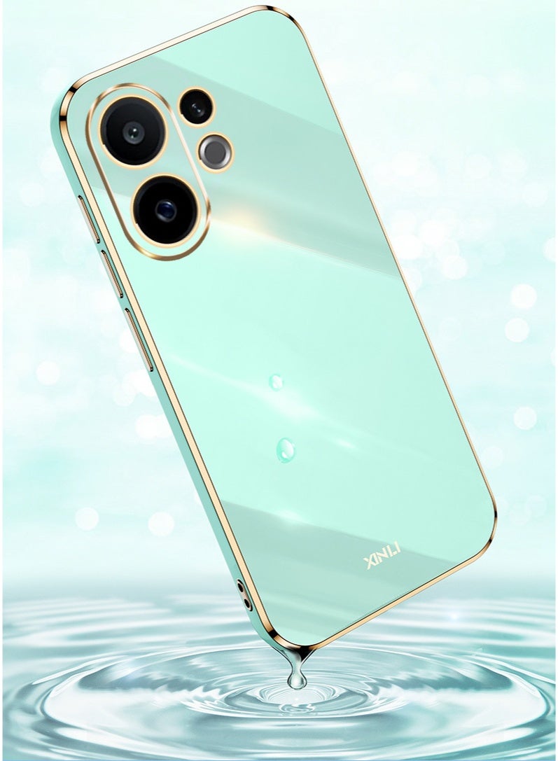 عام غطاء متوافق مع فيفو Y300 - حماية كاملة لعدسة الكاميرا بتصميم جذاب، مع طلاء كهربائي فاخر وحواف TPU واقية مقاومة للصدمات - Image 3