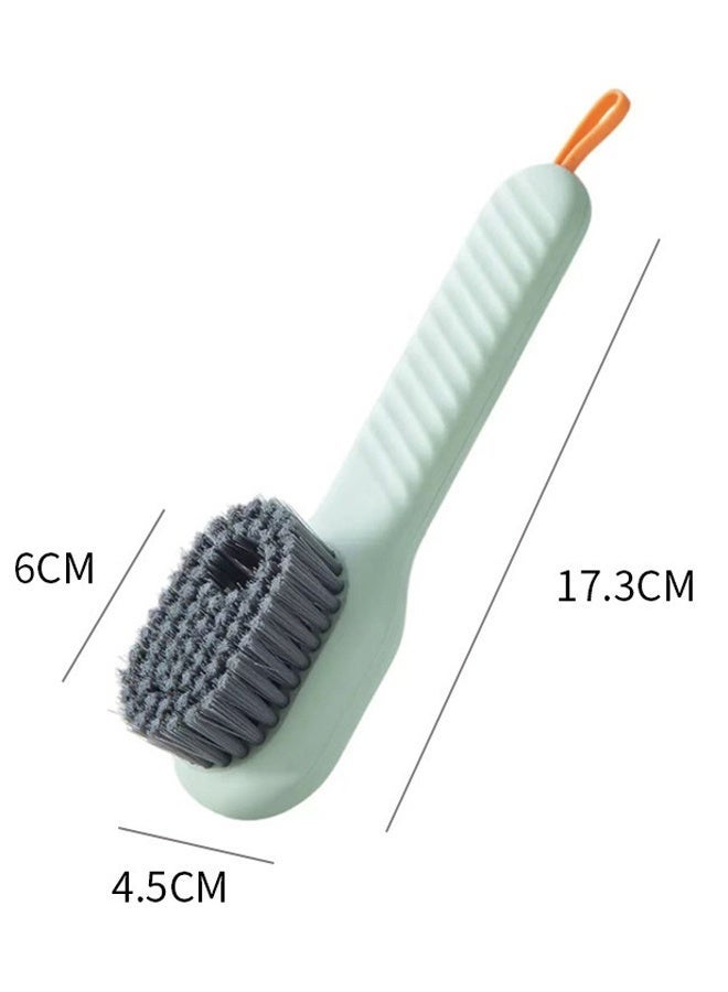 2 in 1 Multifunction Cleaning Brush Soap Dispenser,Multi Function Cleaning Brush, clothes, shoes, Brushes Suitable for Home Cleaning (Green) - Image 3