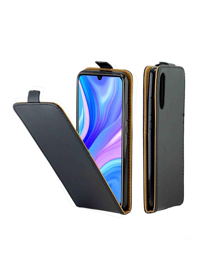 اس-توب جراب لهاتف Huawei Enjoy 10S Business Style جراب جلدي TPU قابل للطي عموديًا مع فتحة للبطاقة - Image 1