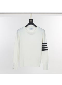 TB BROWIN New Crewneck Wool Sweater Base Layer White Ash