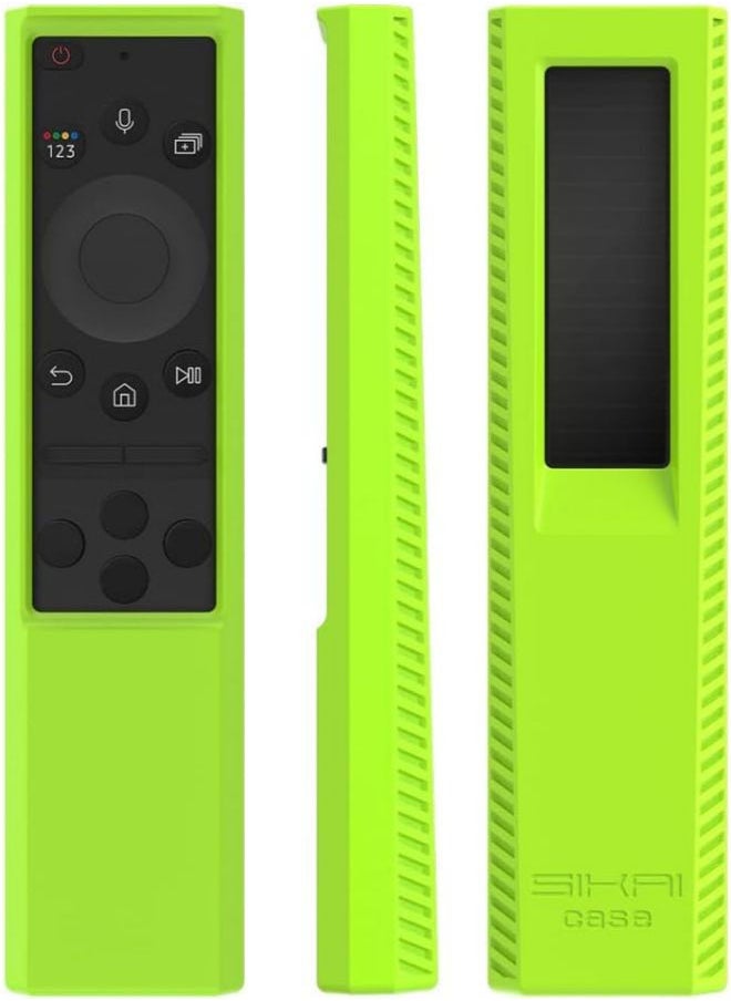 SIKAI Silicone Cover for Samsung SolarCell Remote TM2280E, Shockproof Case for Samsung 2022 NEO QN800B, QN900B, S95B, QN90B, Q80B, Q60B Series Smart TV Remote, Anit-Lost, with Lanyard (Green Glow) - pzsku/ZE922C82E5F5F03331F1EZ/45/_/1691614290/c01929fe-73d6-4c97-8158-c989b2bd6b83