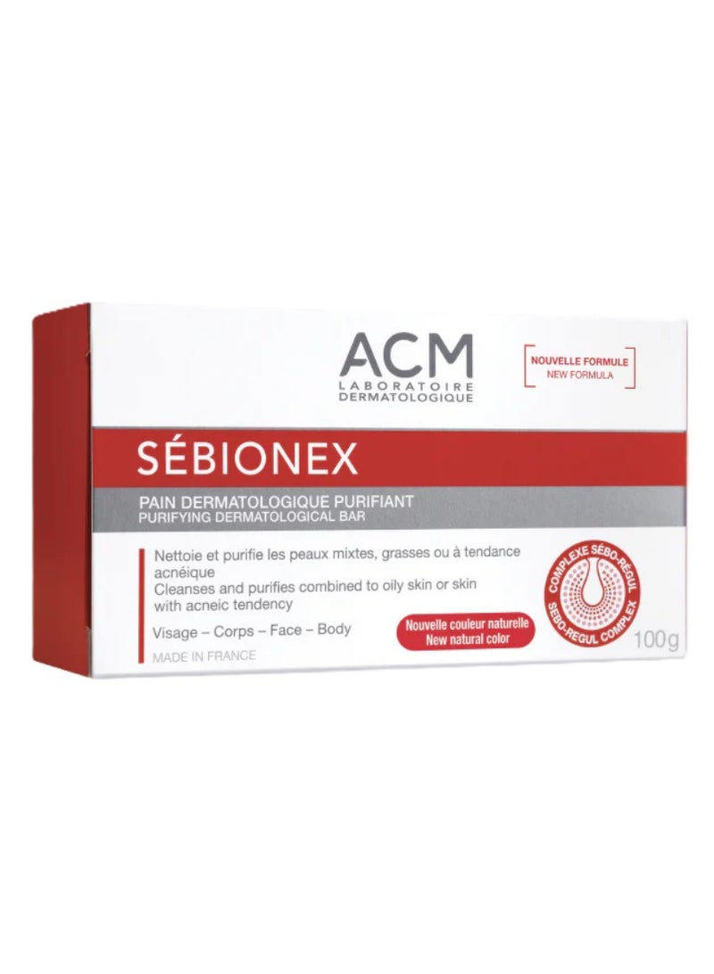 أيه سي أم صابون سيبيونكس المنقي للبشرة 100 غرام - تنظيف عميق للبشرة الدهنية والمختلطة، ينظم إفراز الدهون وينقي البشرة - Image 1