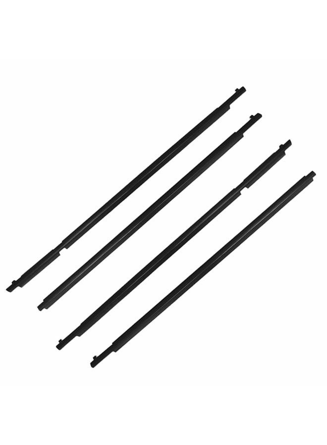 munirater 4-piecs Weatherstrip Window Molding Trim Sill Seal Belt Replacement for RAV4 2009 2010 2011 2012 - Image 2
