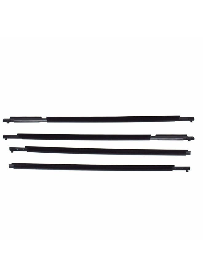 munirater 4-piecs Weatherstrip Window Molding Trim Sill Seal Belt Replacement for RAV4 2009 2010 2011 2012 - Image 4
