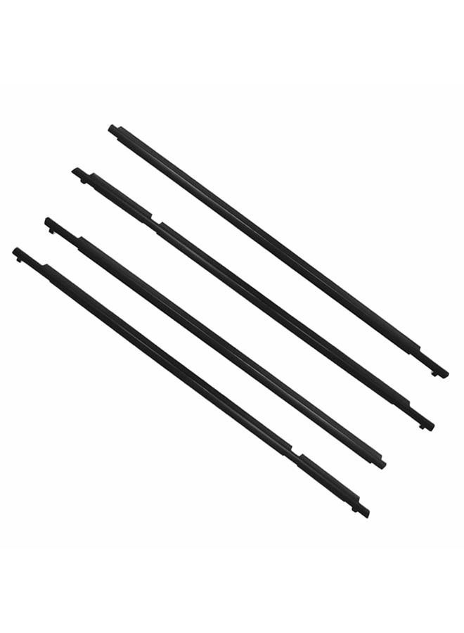 munirater 4-piecs Weatherstrip Window Molding Trim Sill Seal Belt Replacement for RAV4 2009 2010 2011 2012 - Image 3