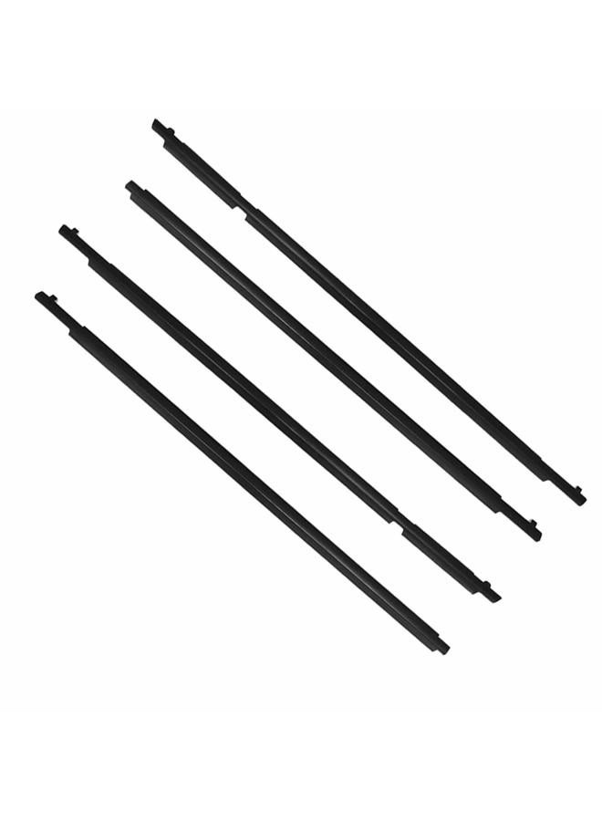 munirater 4-piecs Weatherstrip Window Molding Trim Sill Seal Belt Replacement for RAV4 2009 2010 2011 2012 - Image 5