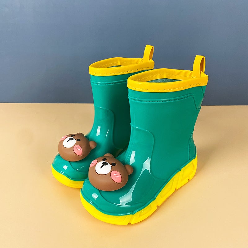 Children'S Rain Boots, Women'S Detachable Cartoon Water Shoes, Non-Slip Waterproof Rain Boots, Toddlers, Small And Medium-Sized Children, Baby Boys' Boots - Image 1