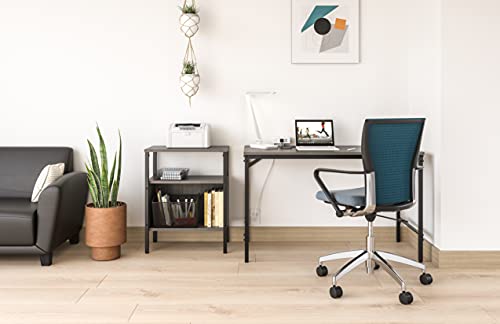 Safco Onyx Letter-Size Desktop Tub File, Collapsible For Compact Storage, Integrated Handles, Steel Mesh, Black - Image 4