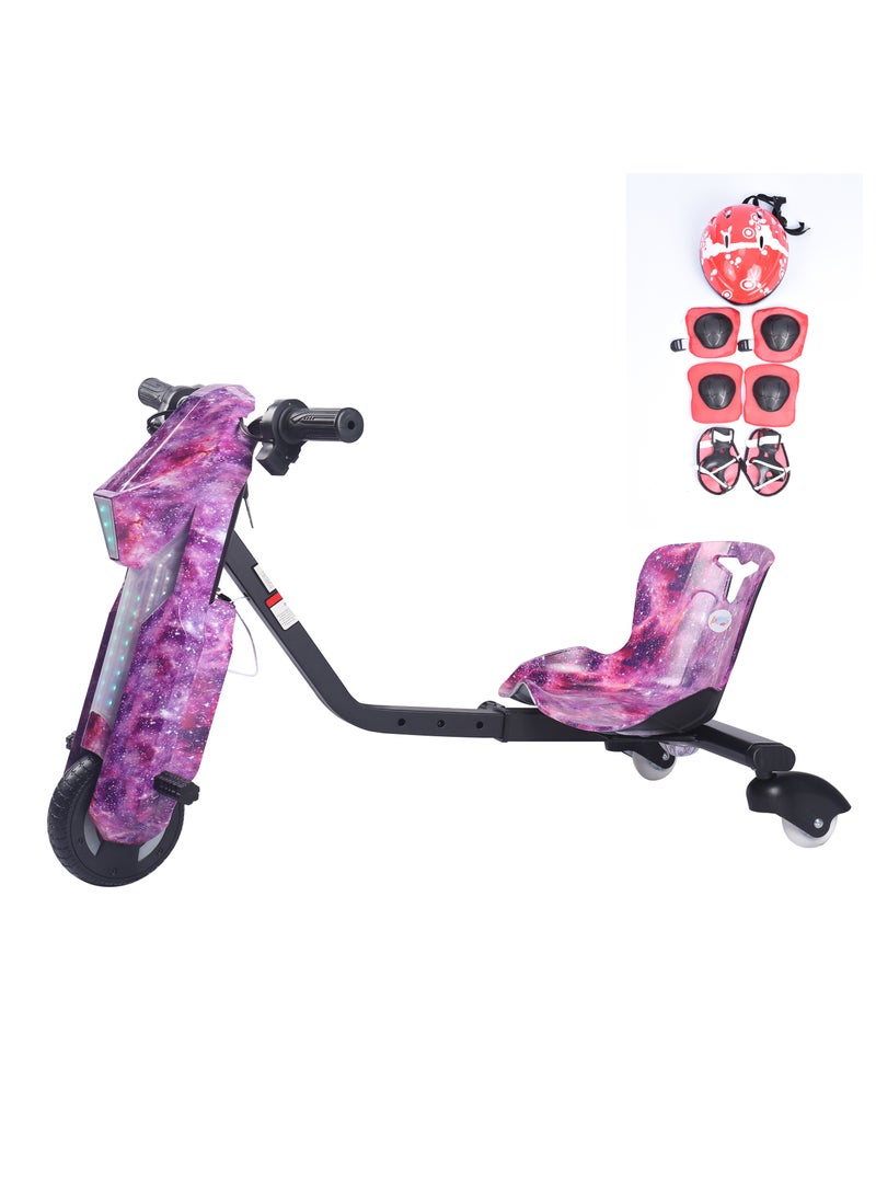 لحظة مرح سكوتر درفت صغير 36 فولت مع خوذة وحماية مع بوق - Image 1