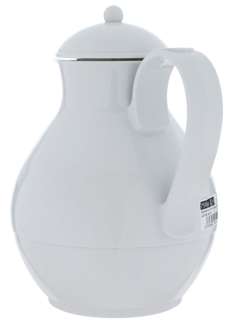 helios Rotpont thermos, 1 liter, glass inner container, plastic outer shell - light gray  - Image 3