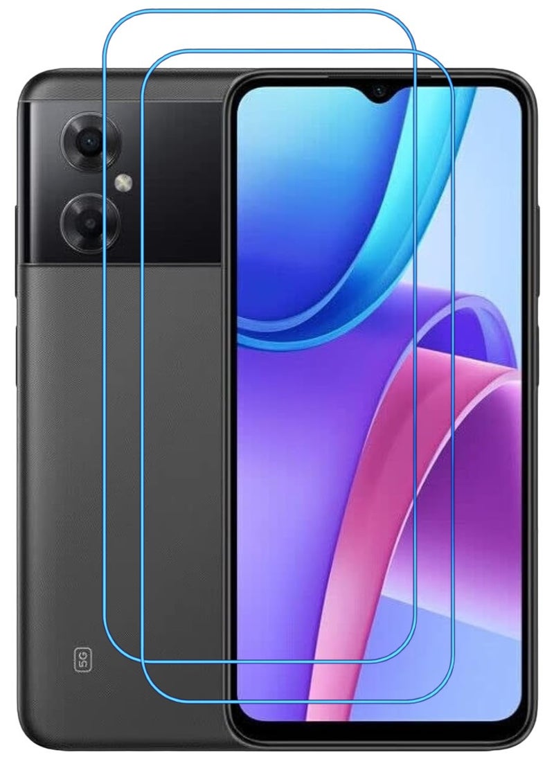 ACLIX 2 Pieces Antistatic ESD Dustproof Premium Quality High Definition Clear Tempered Glass Screen Protector Designed For Xiaomi Redmi Note 11R - Image 1