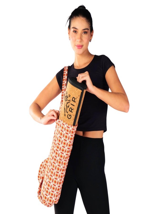 Grip® Cotton Yoga Mat Bag | Exercise Mat Bag | Carry Bag for Yoga Mat | Durable | Lightweight | Stylish | Easy Carrying | Washable - Image 3