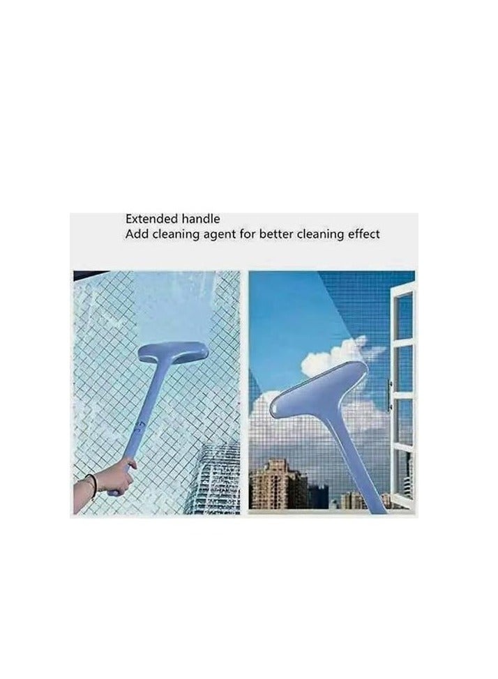 180-degree rotating floor mop with a long handle, blue color - Image 5