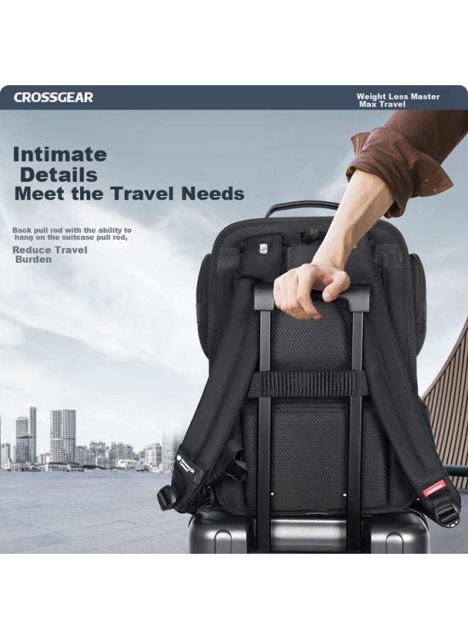 CROSS+GEAR Crossgear Cross Medal Weight Reduction Master Business Backpack For Men, 17.3-inch Laptop Backpack, Large Capacity Travel Bag For Business Trips - Image 2