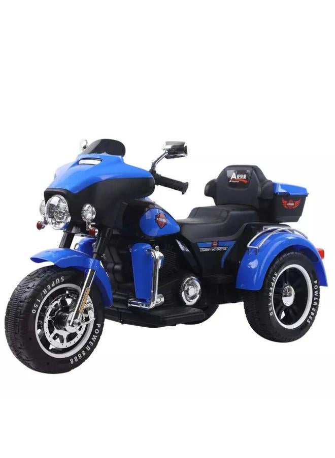 Fang Electric Rides on Motorcycle for Kids - Blue - ABM5288