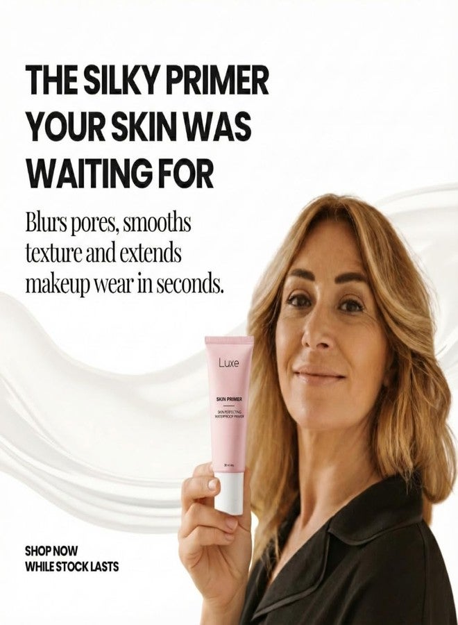 Luxe Cosmetics Pore Minimizer Face Primer - Instant Blur & Grip for Long-Lasting Makeup - Hydrating Matte Base with Niacinamide & Hyaluronic Acid - Oil Control & Fine Line Filler for All Skin- 1.0 oz - Image 4