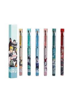 Deli Anime Naruto Black Ink Gel Pen for School,Office and more (Pack of 6, Random Design)  - Image 1