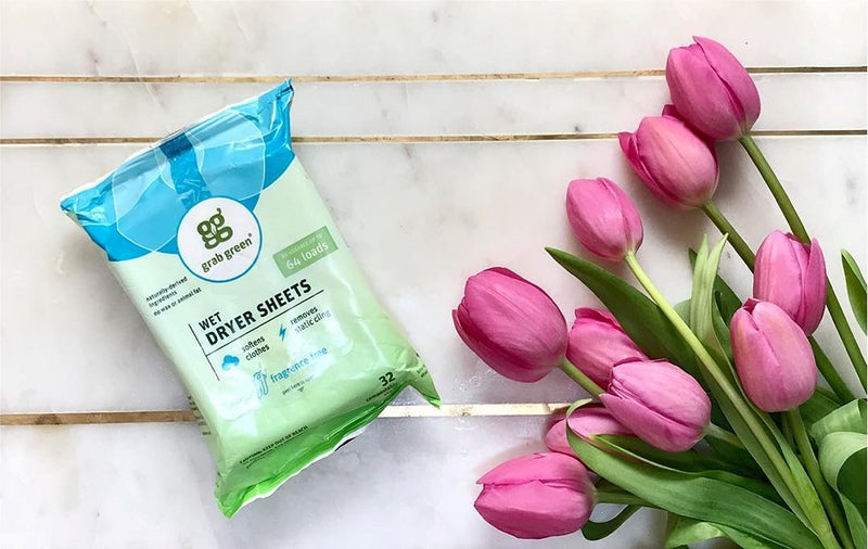 Grab Green Wet Dryer Sheets, 96 Count, Fragrance Free, Plant Based, Softens Fabrics, Reduces Static Cling and Wrinkles - Image 5