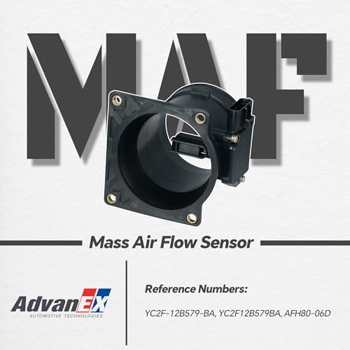 AdvanEX Mass Air Flow Sensor 3W7Z12B579BA MAF Compatible with Ford Crown Victoria/Grand Marquis/Explorer, E150/E250/E350/E450 Super Duty, F150/F250/F350/F450/F550 Replaces YC2F-12B579-BA - Image 2
