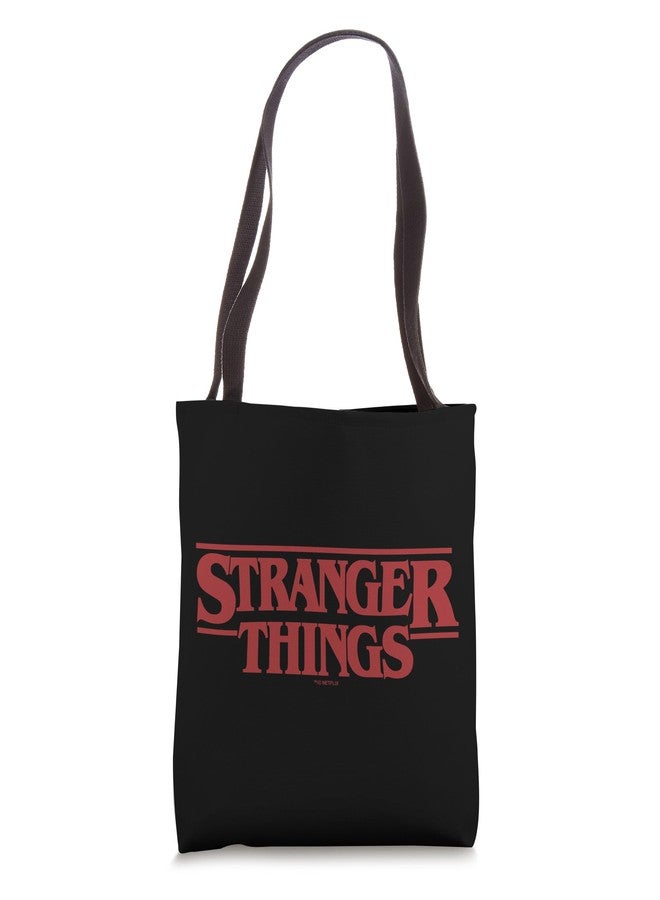 Stranger Things Red Bold Logo Tote Bag - Image 1