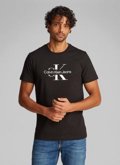 Calvin Klein Jeans Disrupted Outline Monologo T-Shirt  - Image 1