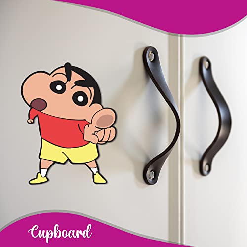 Bhai Please Shinchan Wooden Fridge Magnet (Pack of 1) | Cartoon Characters, Movie, TV, Comics, Anime | Fridge Decorations | Gift for Friends, Colleagues, Gen Y | Birthday, Return Gift - Image 2
