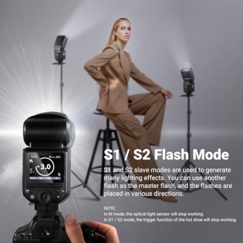 TT560 Flash Speedlite for Canon Sony Nikon Panasonic Olympus Pentax and Other DSLR Cameras, Digital Camera Speedlight with Standard Hot Shoe - Image 5