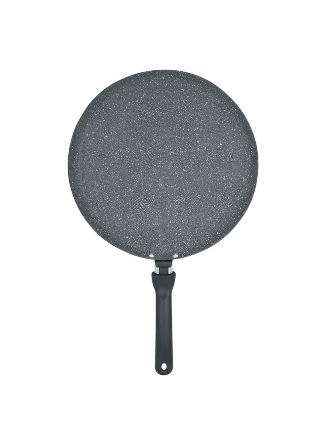 السيف  صينية كريب جرانيت 28 سم بحواف مسطحة باللون الرمادي - Image 2