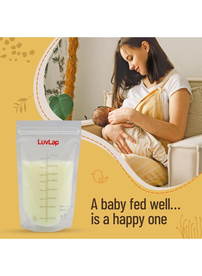 Luvlap Baby Breast Milk Storage Bags, BPA Free Disposable Milk Freezer Bags for Breastfeeding (Pack of 50 Bags) - Image 5