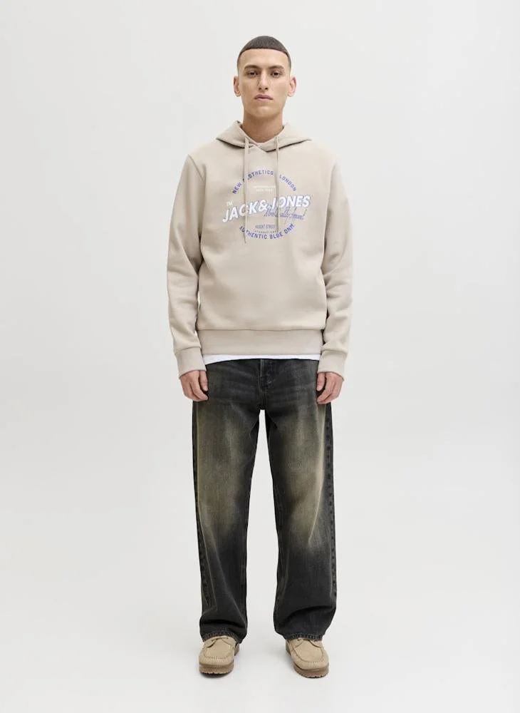 JACK & JONES  Graphic Pullover Hoodie for Men | Best Price UAE