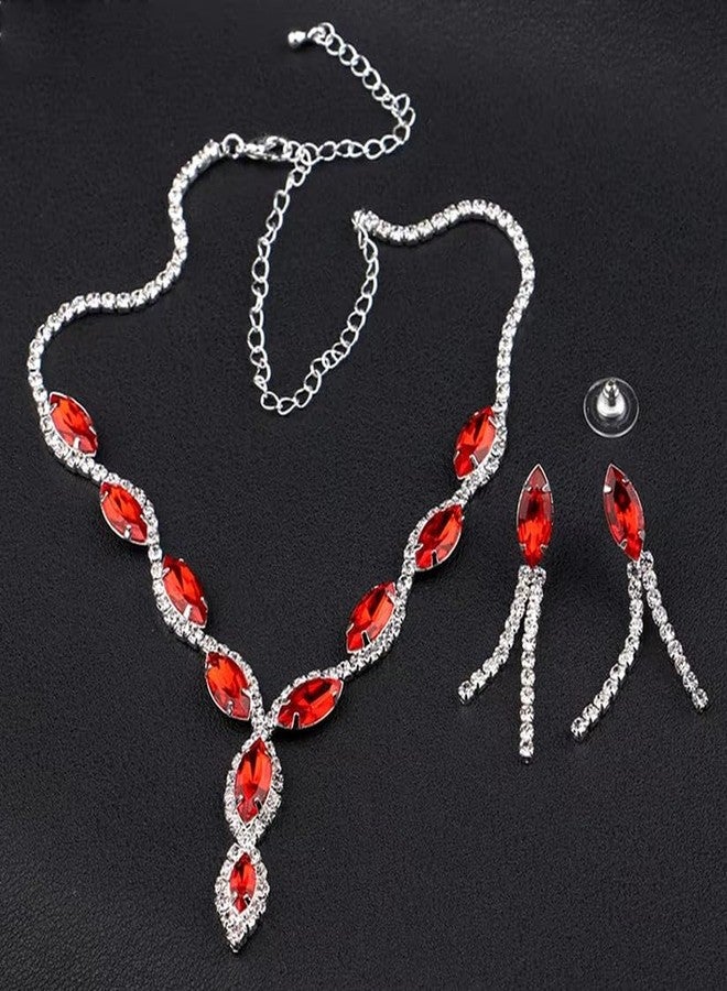 Oblivion Multicolor Jewellery Set for Women – Necklace and Earrings Set with Crystal Bead Design for Weddings, Parties & Special Occasions | Elegant Pearl Studded Choker for Girls (Pack of 1) - Image 5