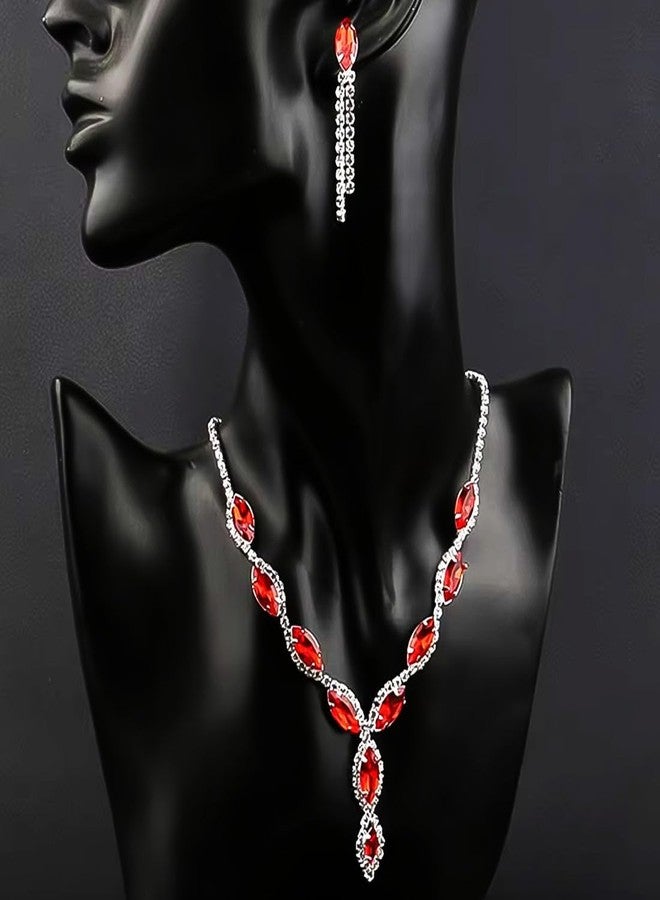 Oblivion Multicolor Jewellery Set for Women – Necklace and Earrings Set with Crystal Bead Design for Weddings, Parties & Special Occasions | Elegant Pearl Studded Choker for Girls (Pack of 1) - Image 2