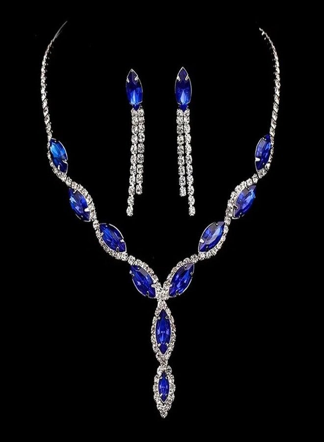 Oblivion Multicolor Jewellery Set for Women – Necklace and Earrings Set with Crystal Bead Design for Weddings, Parties & Special Occasions | Elegant Pearl Studded Choker for Girls (Pack of 1) - Image 3