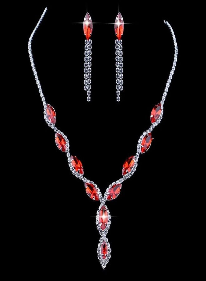 Oblivion Multicolor Jewellery Set for Women – Necklace and Earrings Set with Crystal Bead Design for Weddings, Parties & Special Occasions | Elegant Pearl Studded Choker for Girls (Pack of 1) - Image 4