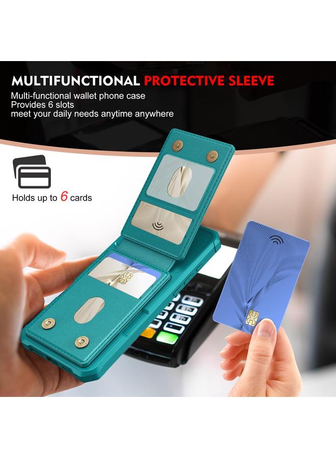 S-TOP Case For iPhone 15 Pro 2-in-1 Magnetic Wallet MagSafe Leather Back Phone Case - Image 4