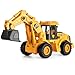 YySiRui 11 Excavator Toy 1 18 Scale Rolling Wheels InertiaPowered HeavyDuty Plastic with Lights Rumbling Action Working Boom Bucket IndoorOutdoor Sandbox Vehicle for Ages3 Easter Gifts - Image 3