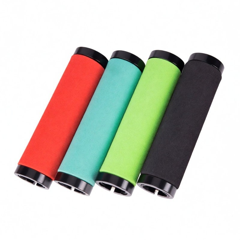 ZTTO Anti-slip Handlebar Grips Breathable Sponge Comfort - 22.2mm Bicycle Handlebar Grips Shock Absorbing - Aluminum Alloy Locking Rings MTB Handlebar Grips for 22.2mm Handlebars - Image 5
