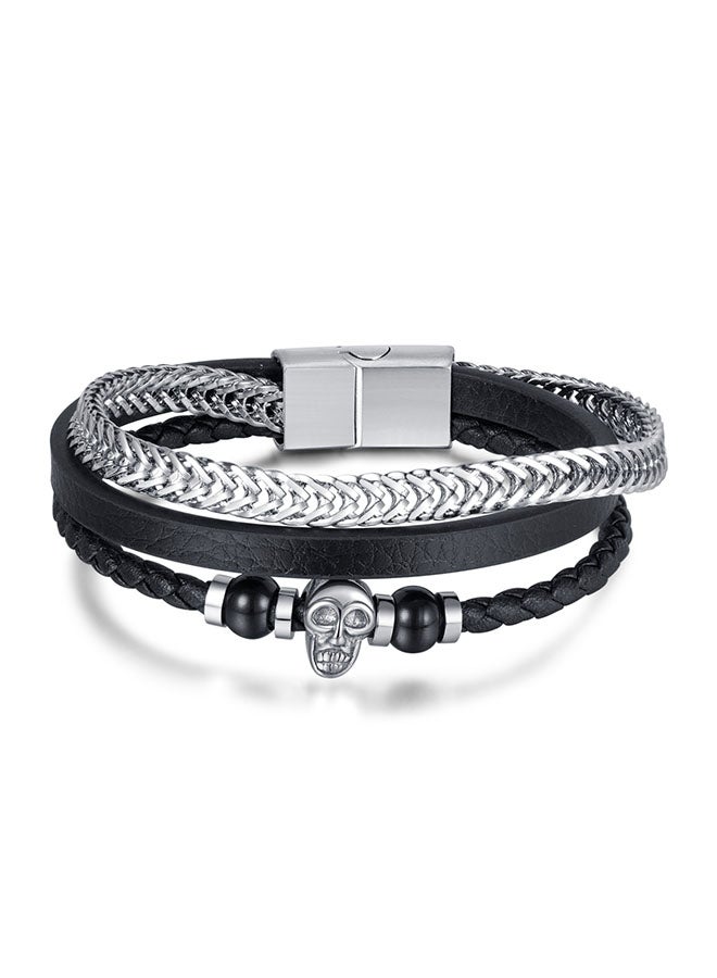 1 Vintage Braided leather bracelet - Image 1
