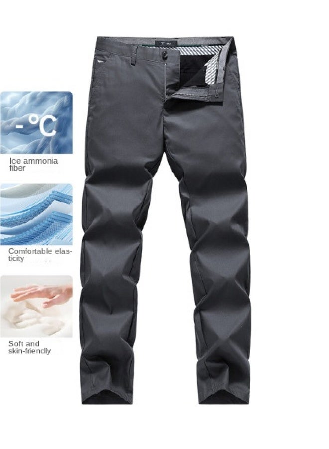 Septwolves Cool & Breathable】25 Summer New Business Casual Pants Lightweight Breathable Versatile Straight Leg Trousers - Image 1