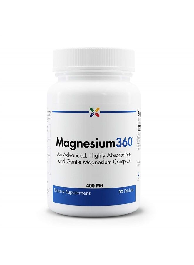 stop aging now Magnesium360 Formula - an Advanced, Highly Absorbable and Gentle Magnesium Complex - 90 Tablets - Image 1