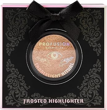 Profusion Cosmetics Rituals Candlelight Frosted Highlighter Achieve Radiant Skin with Premium Highlighter Ultra Reflective and Shimmery Makeup kit with Long Wearing Buildable Coverage Ritual - Image 1