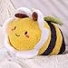 OUKEYI 12 Inch Bee Plush Toy Cuddly Bee Pillow Soft Honeybee Hugging Pillows Plush Doll Gift for Kids Birthday PartyChristmasValentine - Image 2
