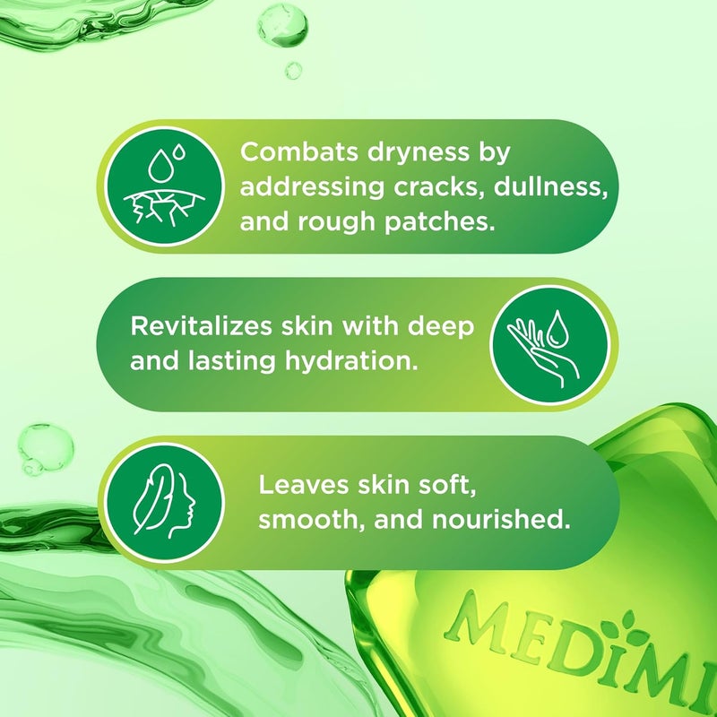 Medimix Clear Glycerine Bathing Bar Soap for Dry Skin 100g 3  1 Combo Pack  Infused with Lakshadi Oil  Aloe Vera  Effective for Dry Skin - Image 5