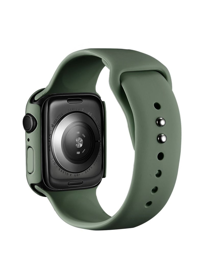 GULFLINK Silicone Watch Band 220mm Length for Apple iWatch 7 45mm - Image 1