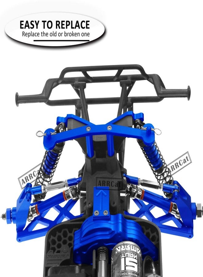ARRCat RC Upgrades Part for 1/10 Granite 4X4 Mega550, 1/10 Senton 4X4 Mega550 RC Car,6 Pieces Aluminum Adjustable Turnbuckles Camber Links Toe Link,Hop-Up Part #AR330446 AR330515,Navyblue - Image 4