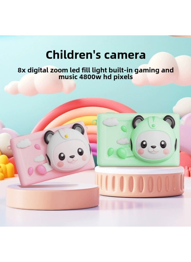 Generic CCD Mini Children's Digital Camera 8x Zoom Cute Multi-function Photo 4800W HD Camera SLR-Body Color: + Lanyard + Screen Protector  - Image 2