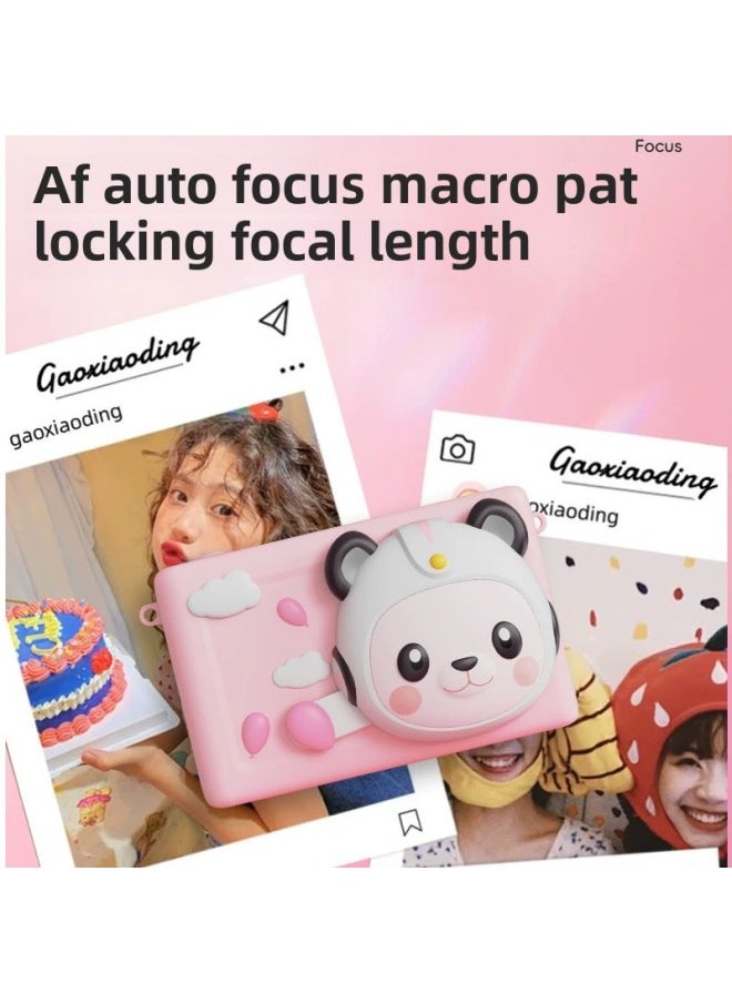 Generic CCD Mini Children's Digital Camera 8x Zoom Cute Multi-function Photo 4800W HD Camera SLR-Body Color: + Lanyard + Screen Protector  - Image 4