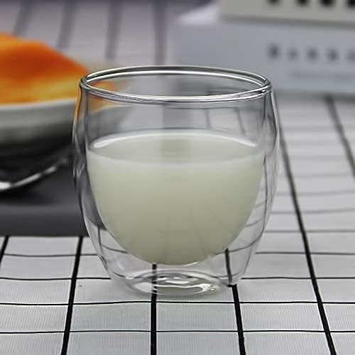 Baskety Glass Coffee Mug, Double Wall Glass Coffee Cups, Coffee Glasses Cups for Cappuccino, Latte, Espresso, Americano - 250 ML (Pack of 1) - Image 3